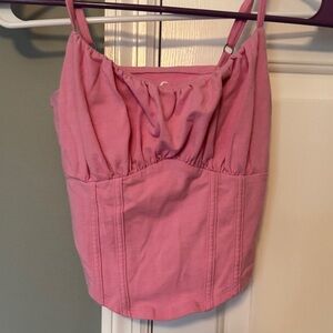 Hollister Dusty Pink Ruched Camisole